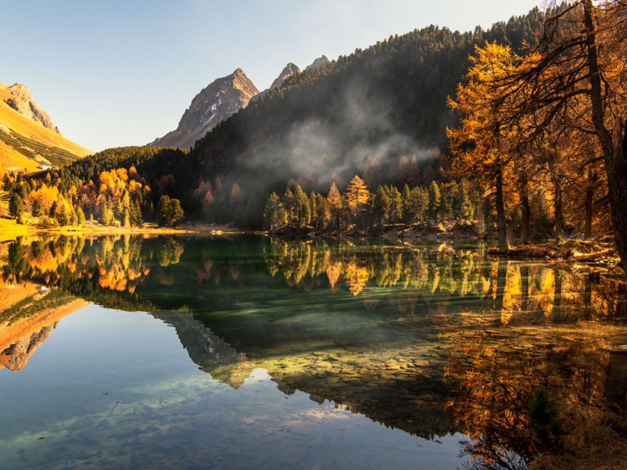 Privater Kurs Lärchen-Zauber fotografieren im Engadin