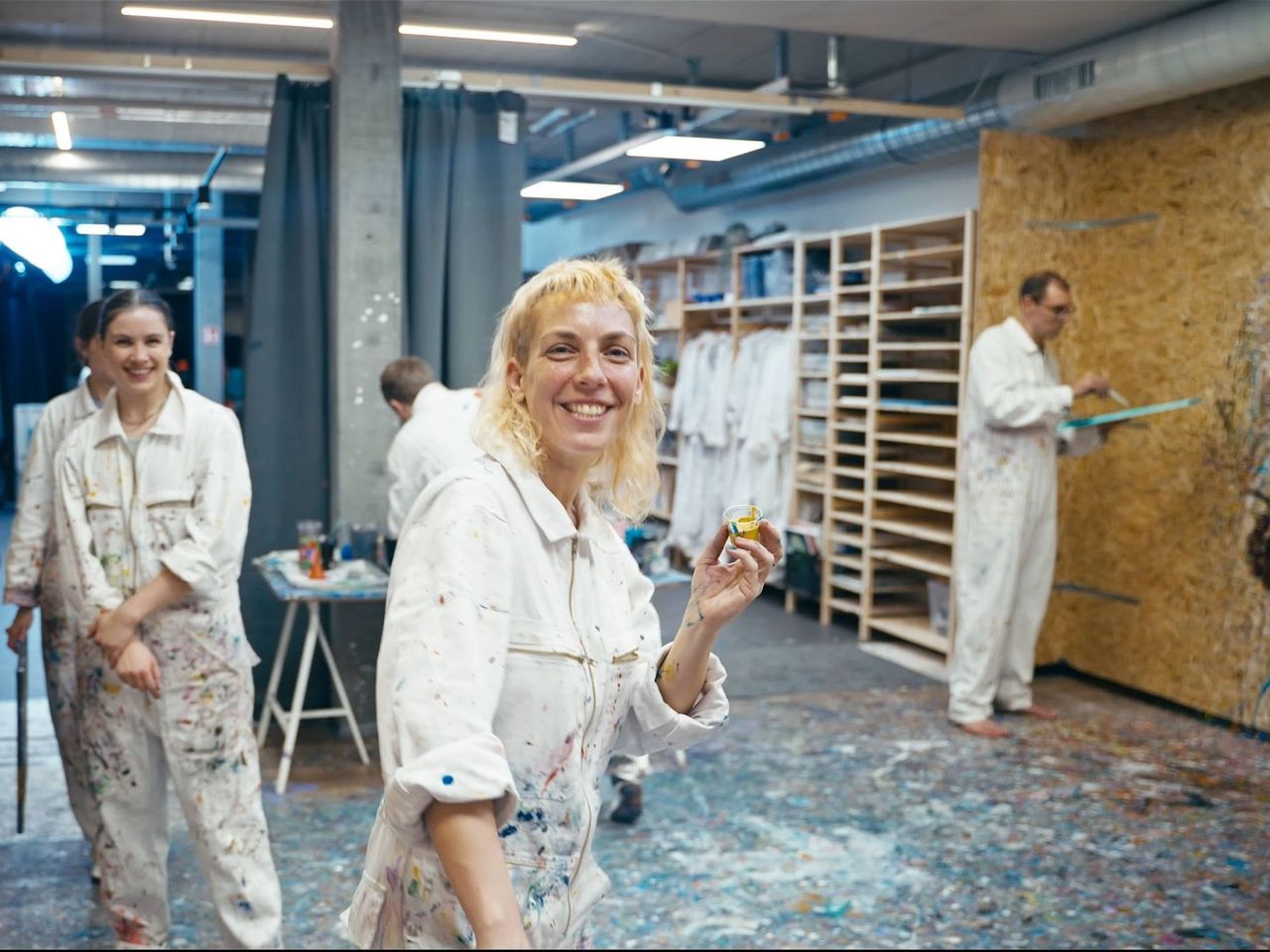 Action Painting in Zürich öffentlicher Workshop