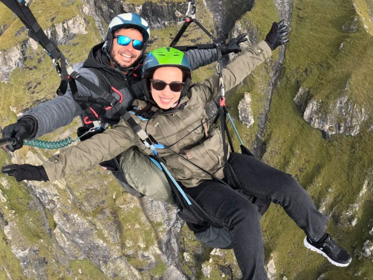 Lauterbrunnental Gleitschirmfliegen ab Mürren