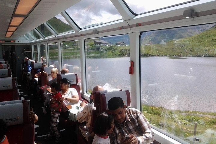 From Basel: Private Glacier Express day trip from Chur to Brig