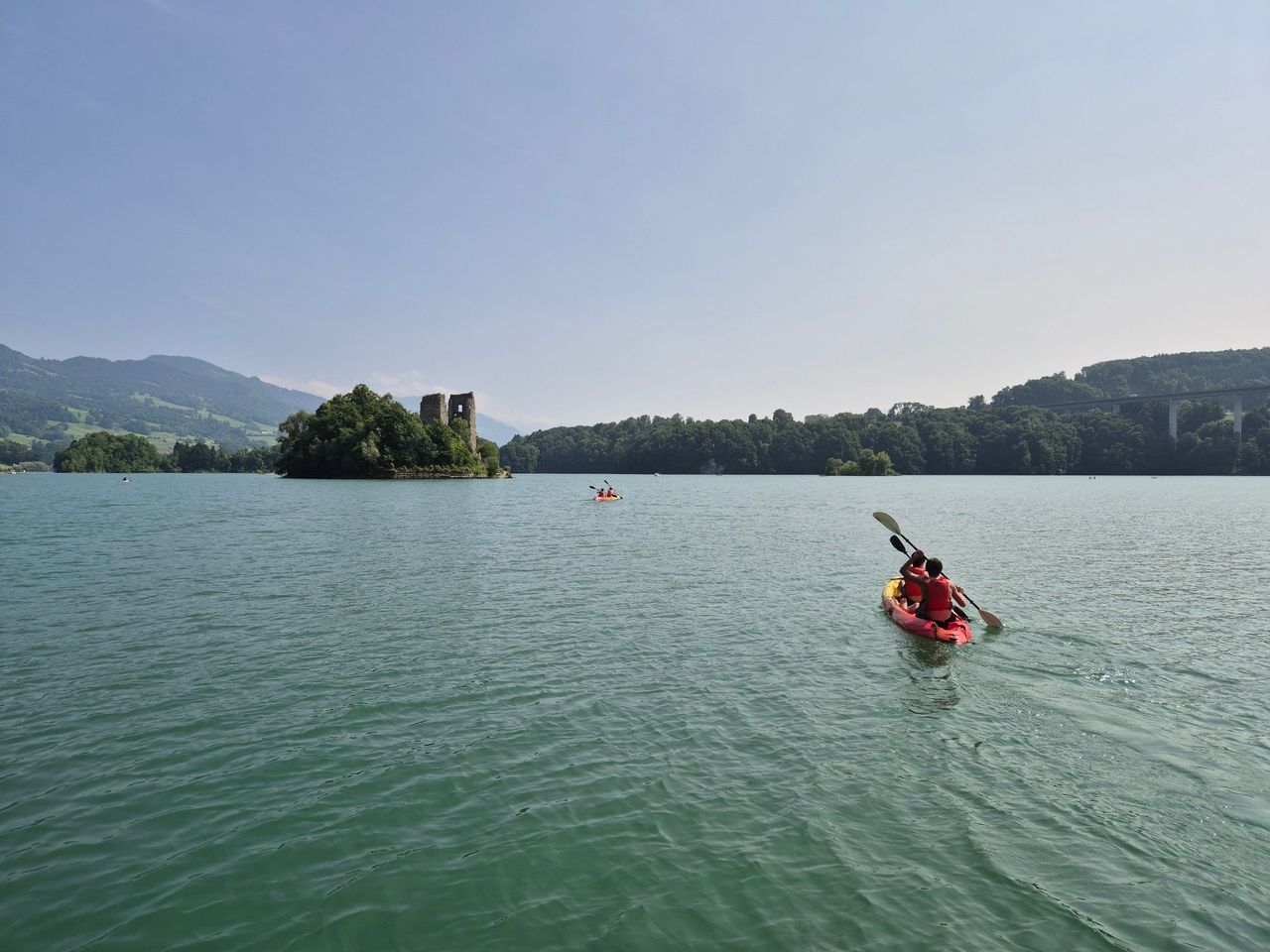 Kajakmiete auf dem Greyerzersee