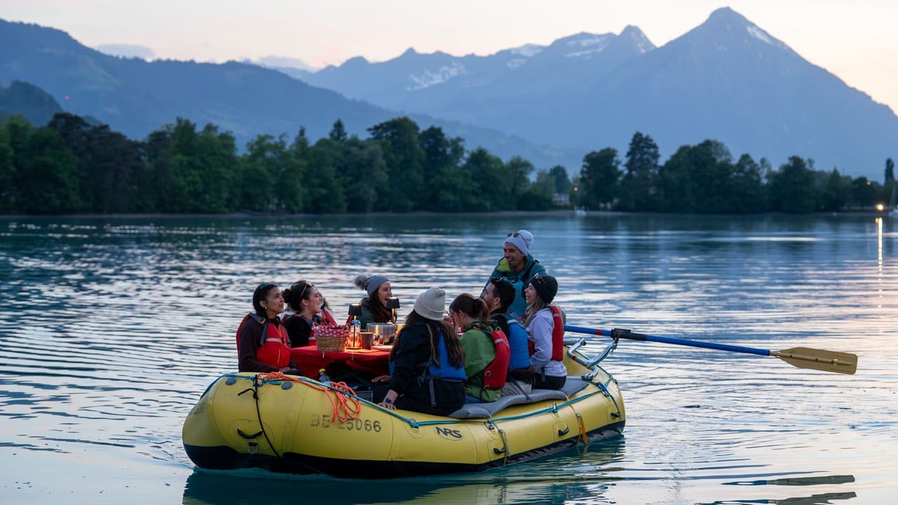 Käsefondue Float auf Aare und Brienzersee