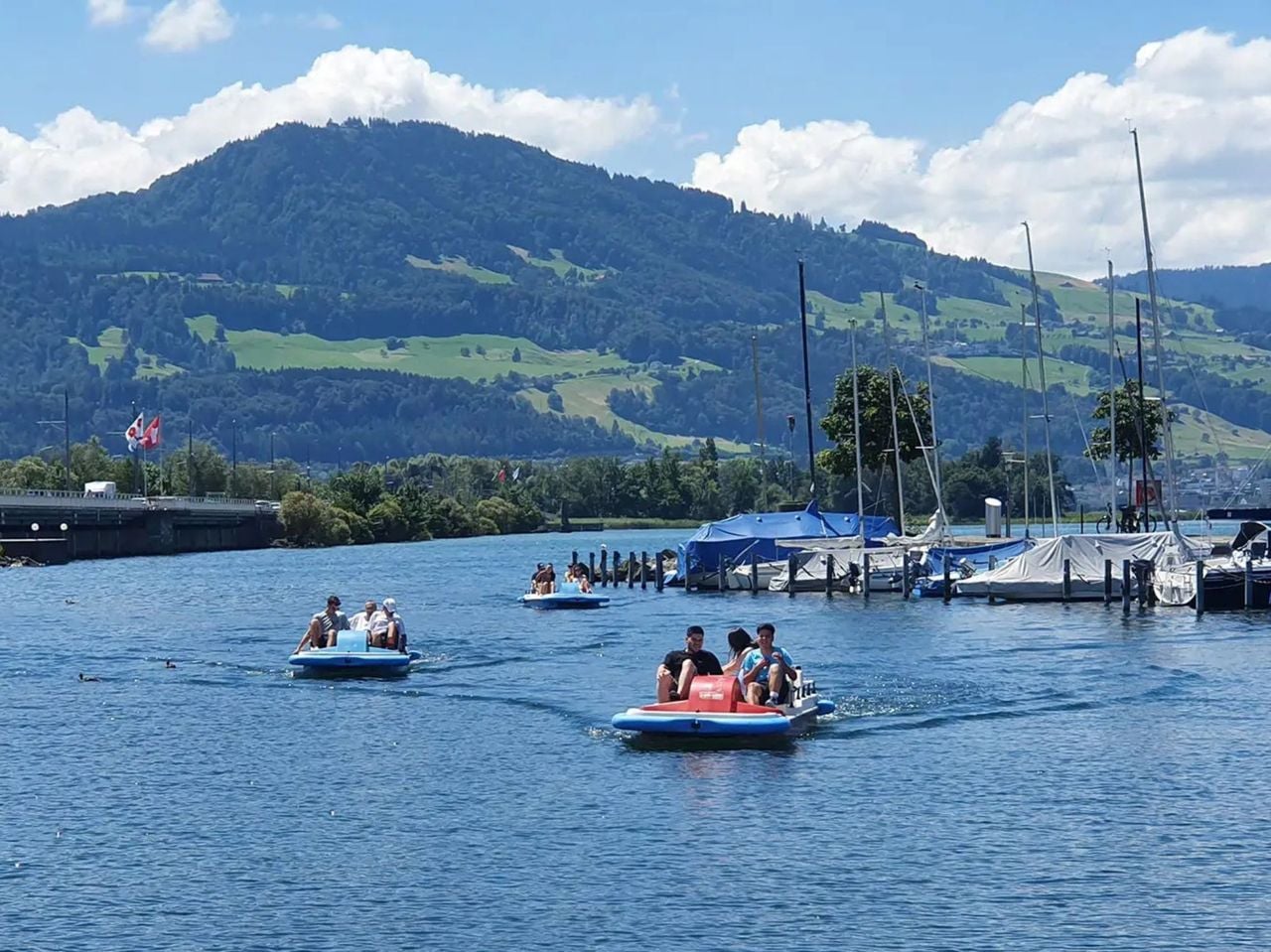 Pedalo-Rennen Teamevent auf dem Zürichsee