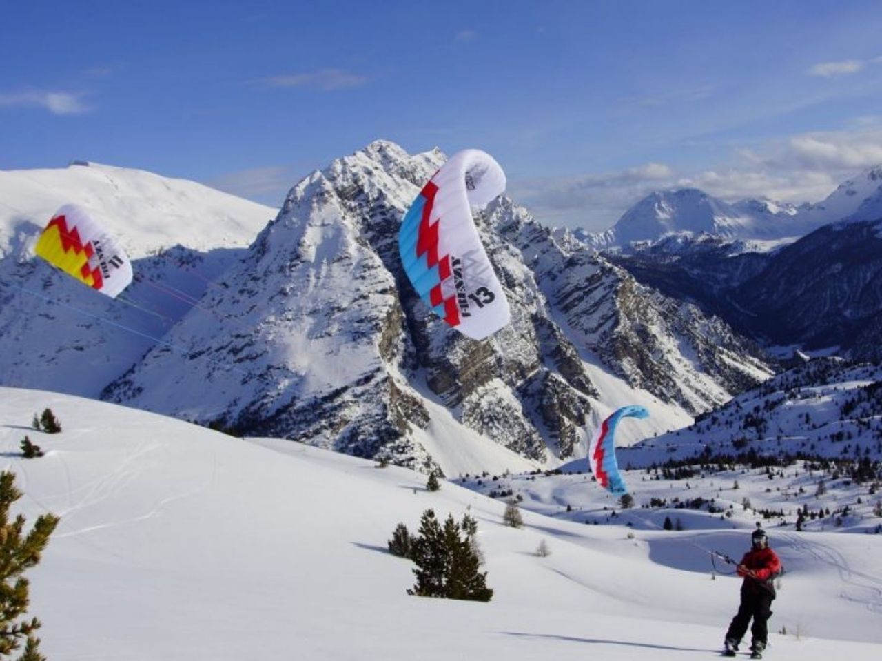 1 Tag Snowkite Kurs inkl. Übernachtung Simplonpass
