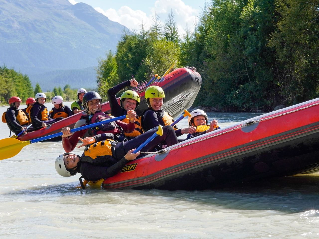 Family Rafting on the Lütschine from Interlaken