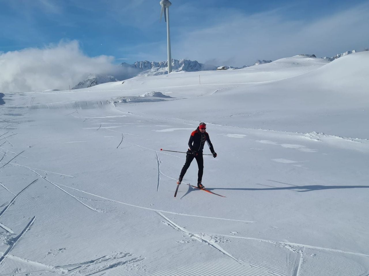 Alpiner Langlauf privat für Erwachsene auf 2400 m ü. M. in Andermatt