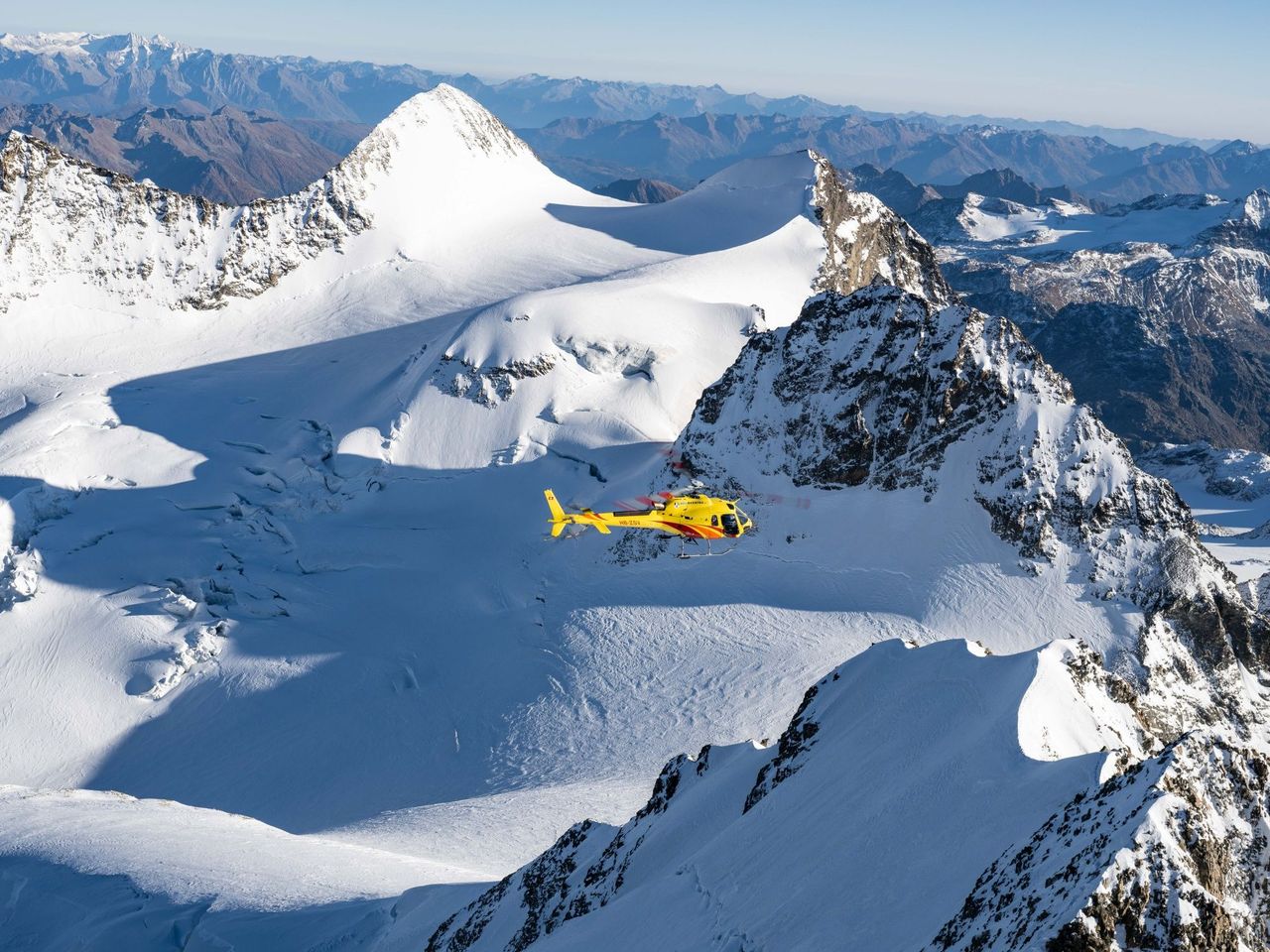 Bernina Bergell Rundflug ab Samedan