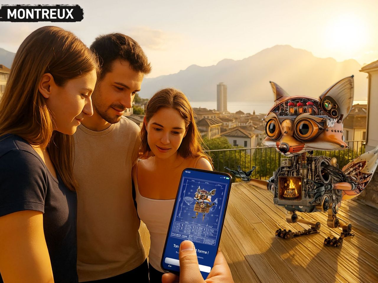 Foxtrail GO Montreux digitale Schnitzeljagd