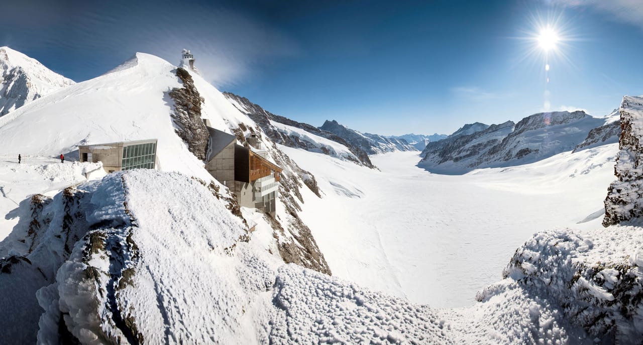 Jungfraujoch Berghaus Aletschgletscher