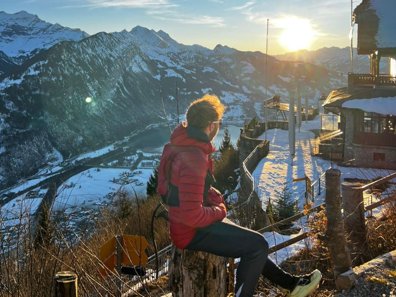 Harder Kulm private Wanderung mit Schweizer Triathlet ab Interlaken