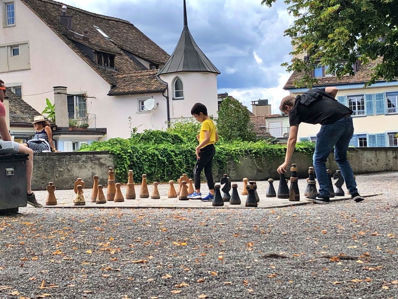 Strassenschach am Lindenhof Zürich