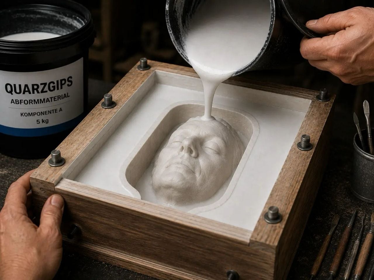 Bronzemaske Workshop mit 3D Scan in Konstanz