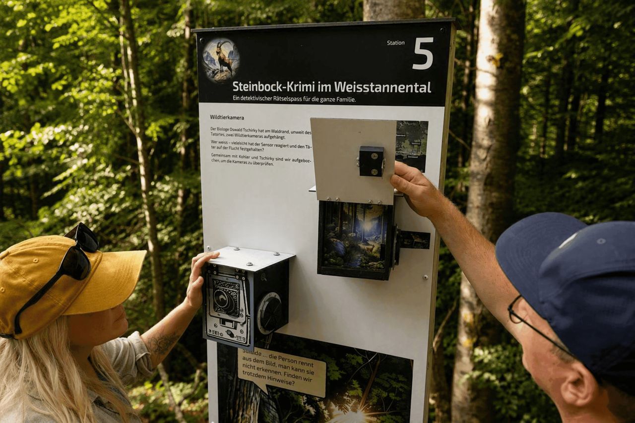 Le mystère du bouquetin dans la vallée de Weisstannen : randonnée-enquête avec un kit de détective