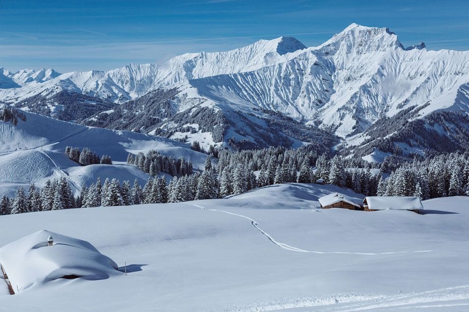 Snowbike Talabfahrt ab Elsigenalp Abendfahrt