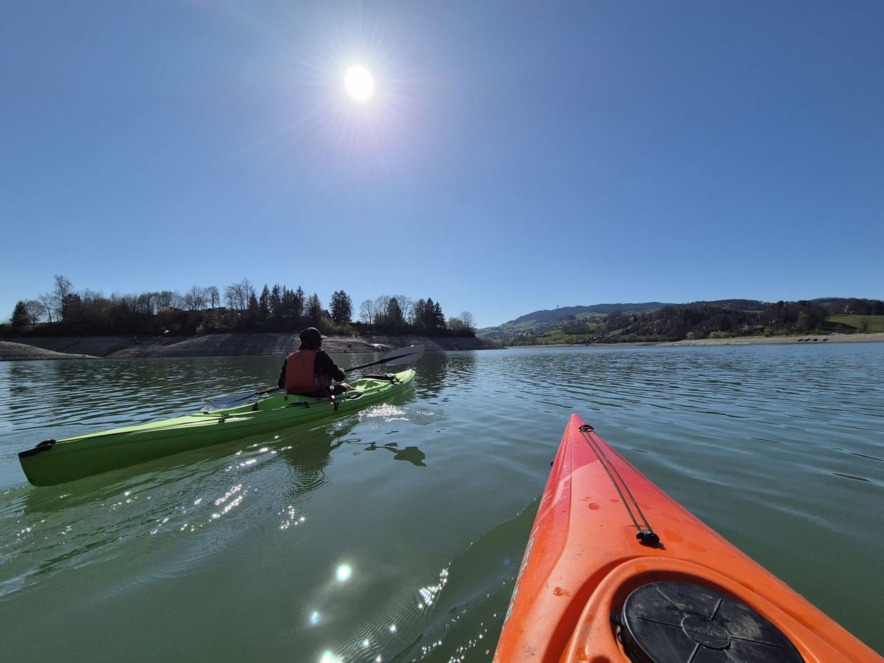 Kajakmiete auf dem Greyerzersee