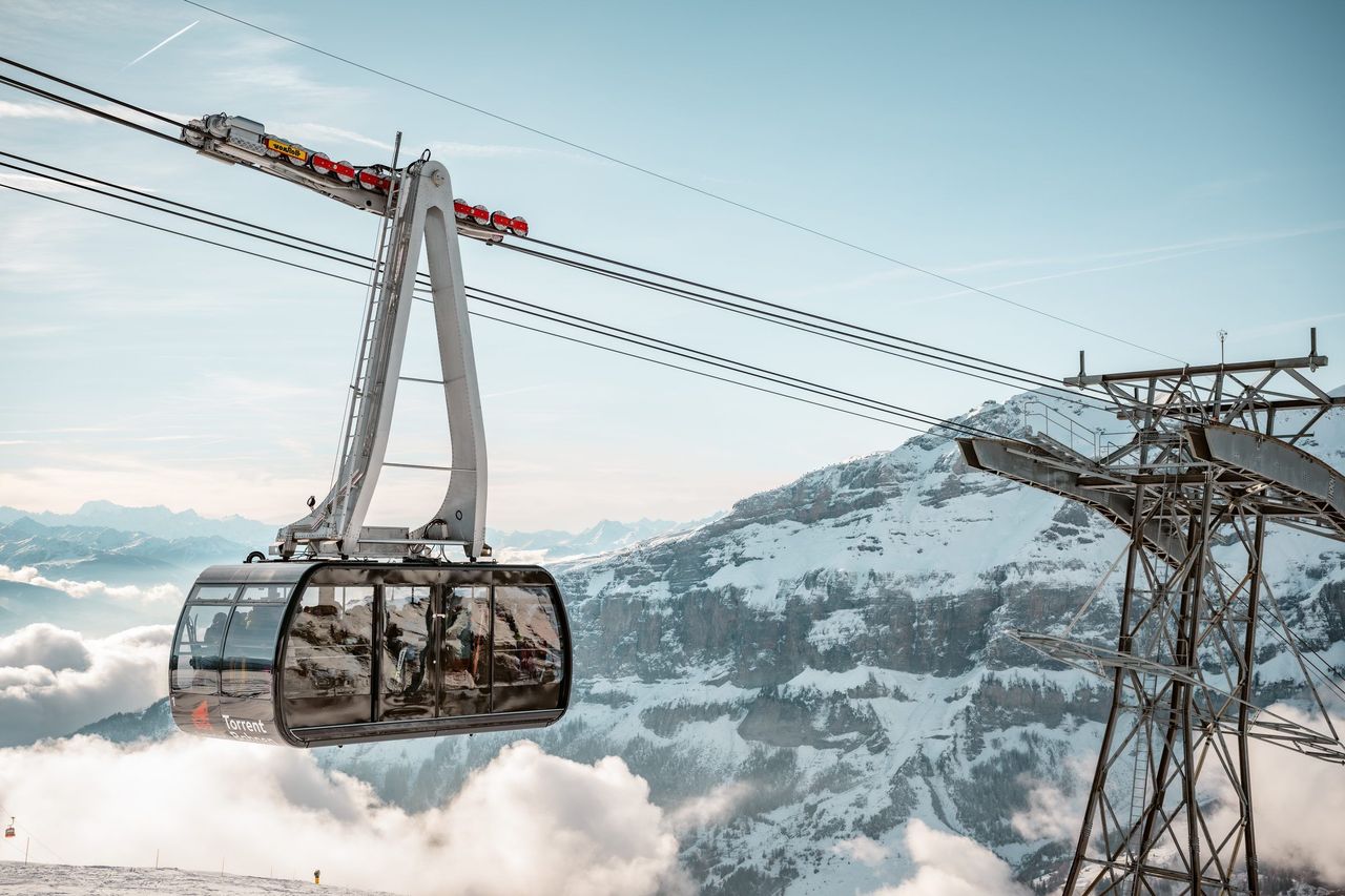 Torrent Tageskarte zum Skifahren in Leukerbad