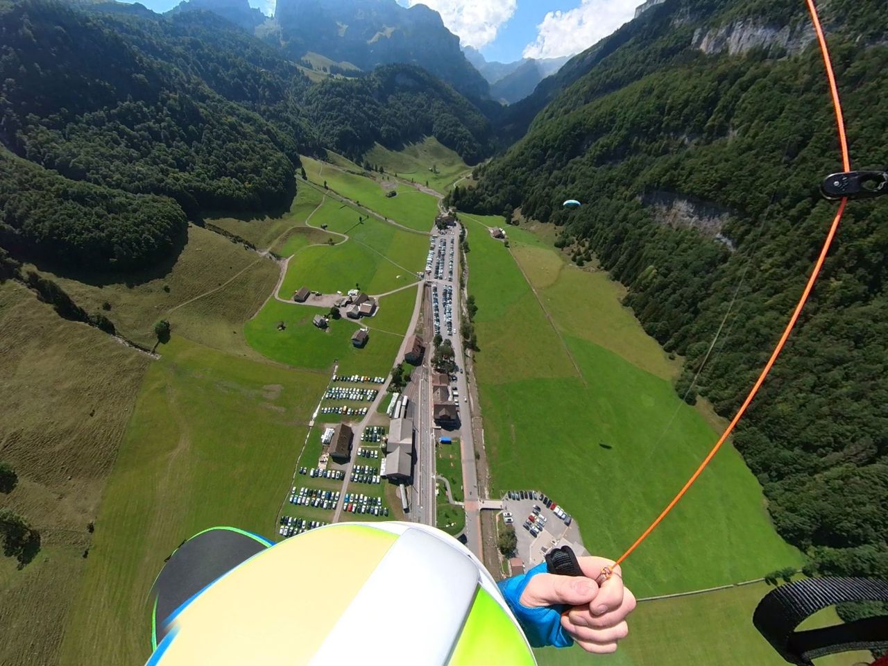 Thermikflug Gleitschirm 60 min im Alpstein