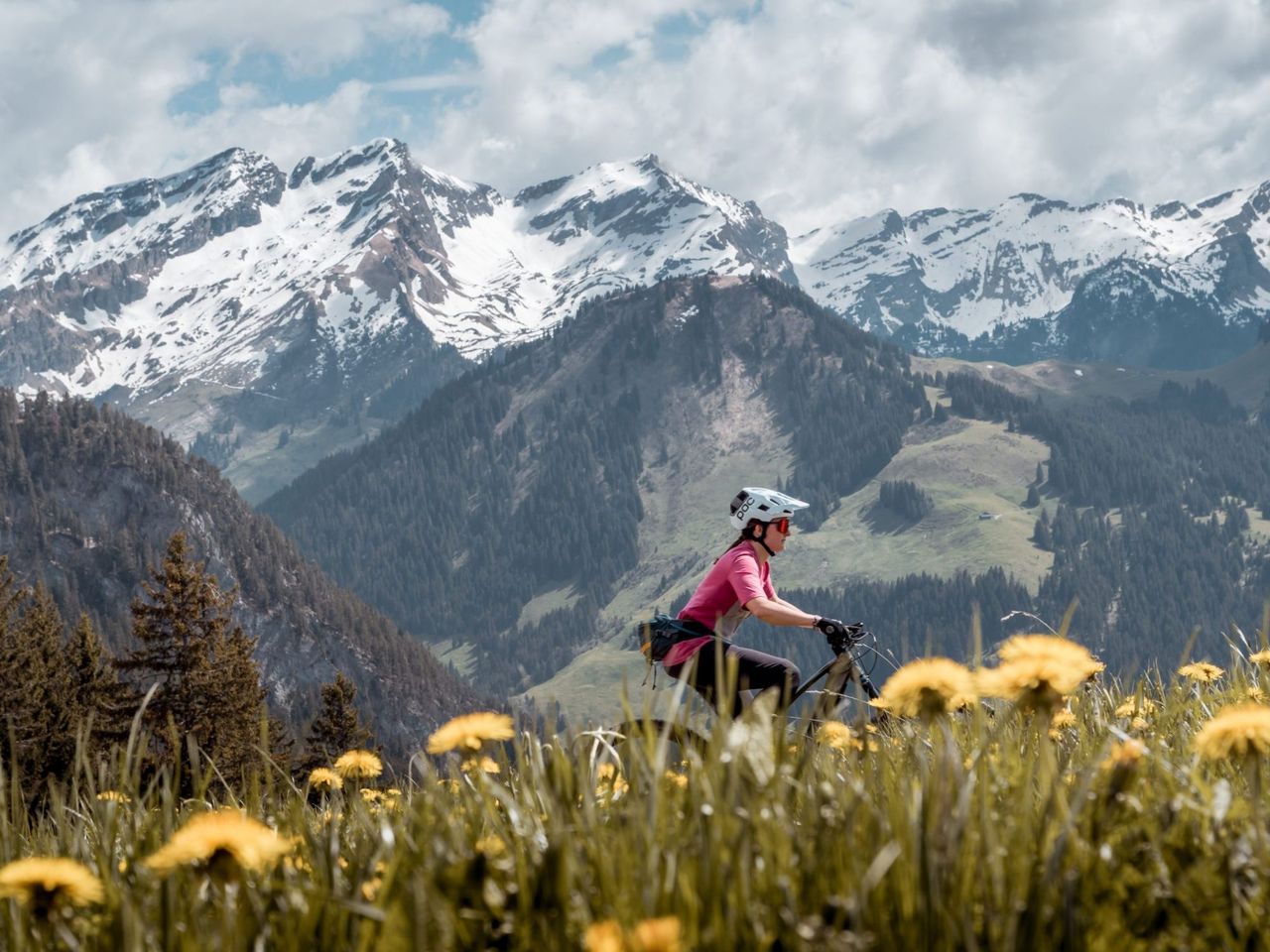 Bike or cycling with guide in Gstaad and Rougemont