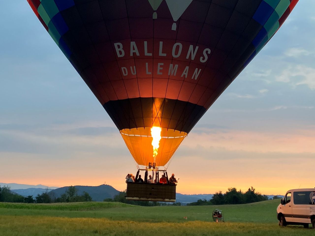 Ballonfahrt in grosser Höhe: Lausanne Region
