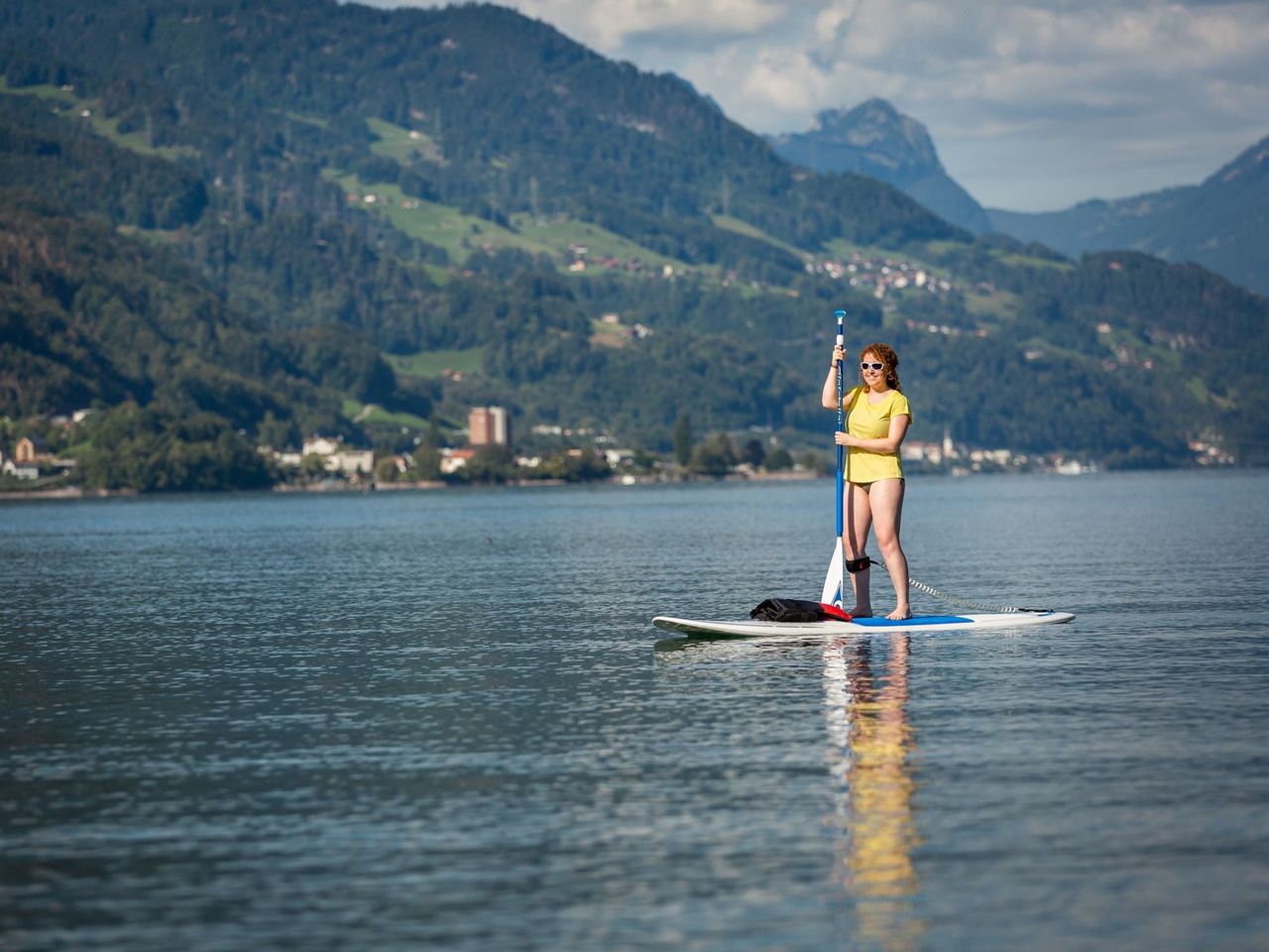 SUP Yoga auf dem Walensee