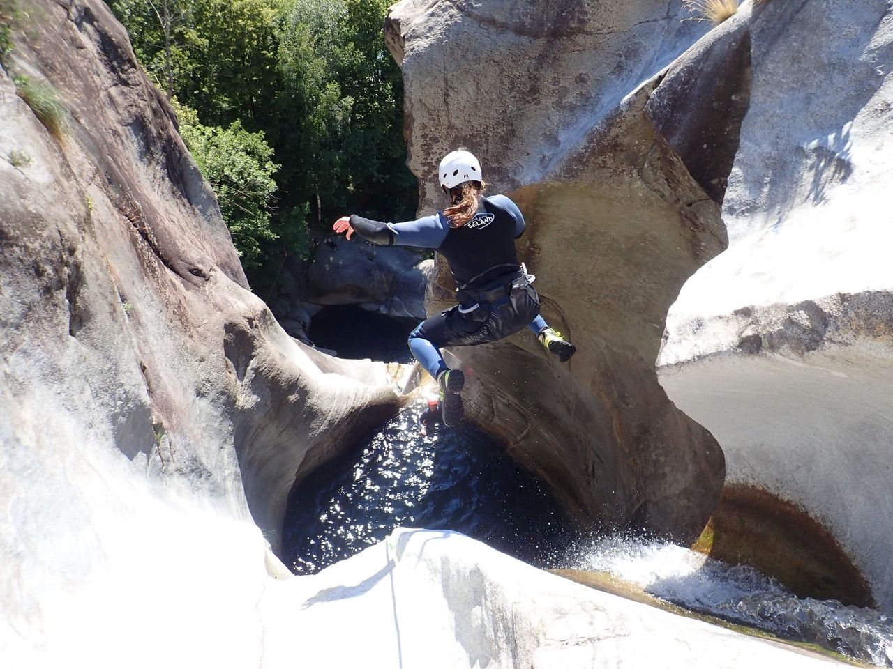 Boggera Canyoning Valle di Cresciano halber Tag