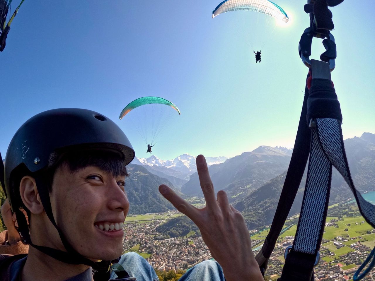 Beatenberg Gleitschirmfliegen Tandem ab Interlaken