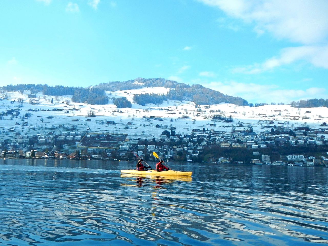 Winter Kajak Trip Vierwaldstättersee