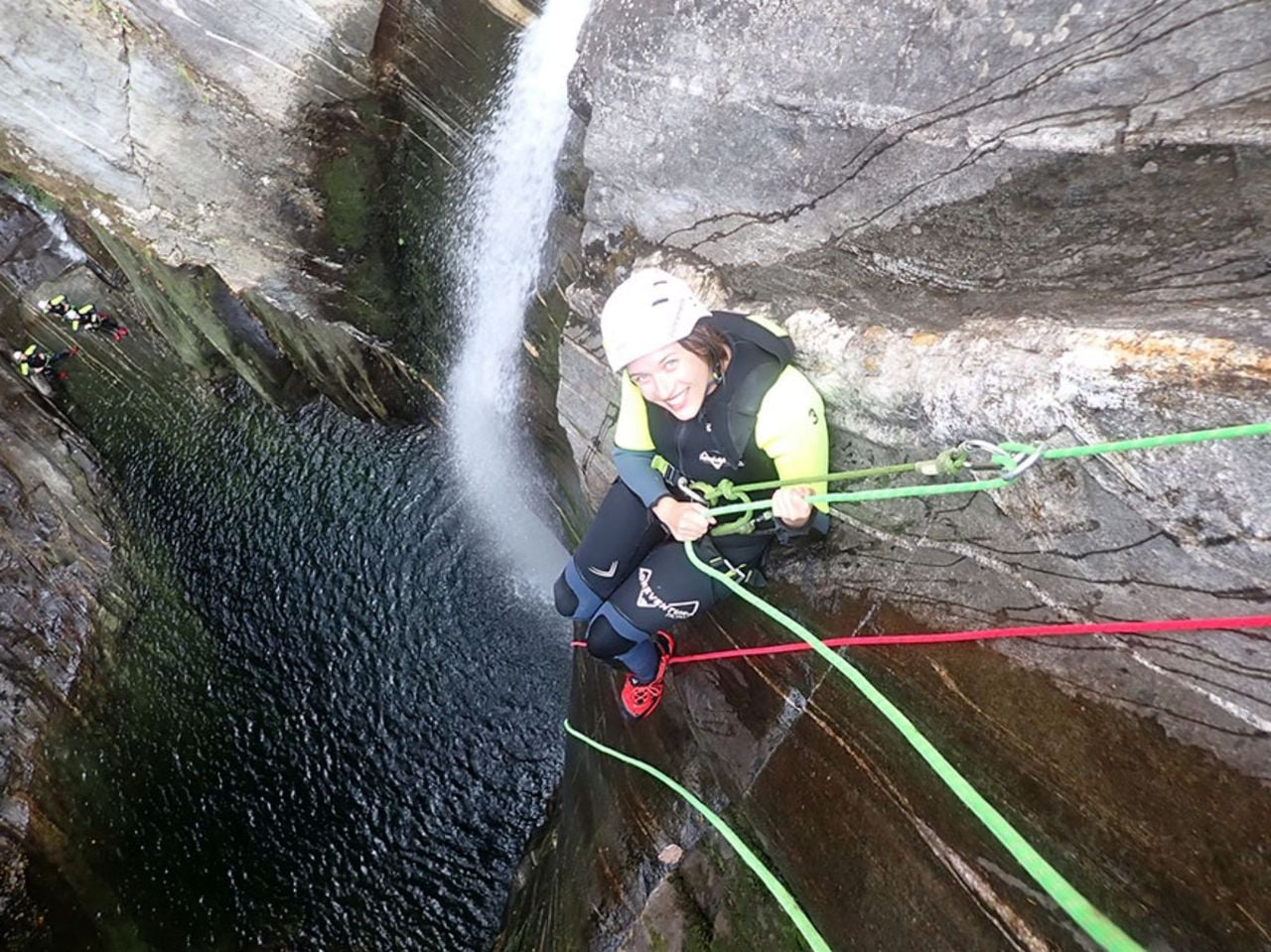 Giumaglio Canyoning pro für Fortgeschrittene ab Giumaglio