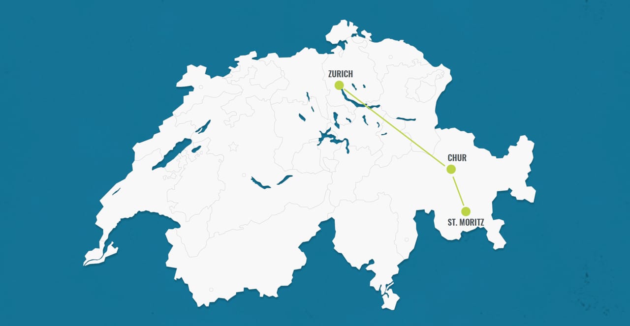 Reiseroute 3 Tage in der Schweiz