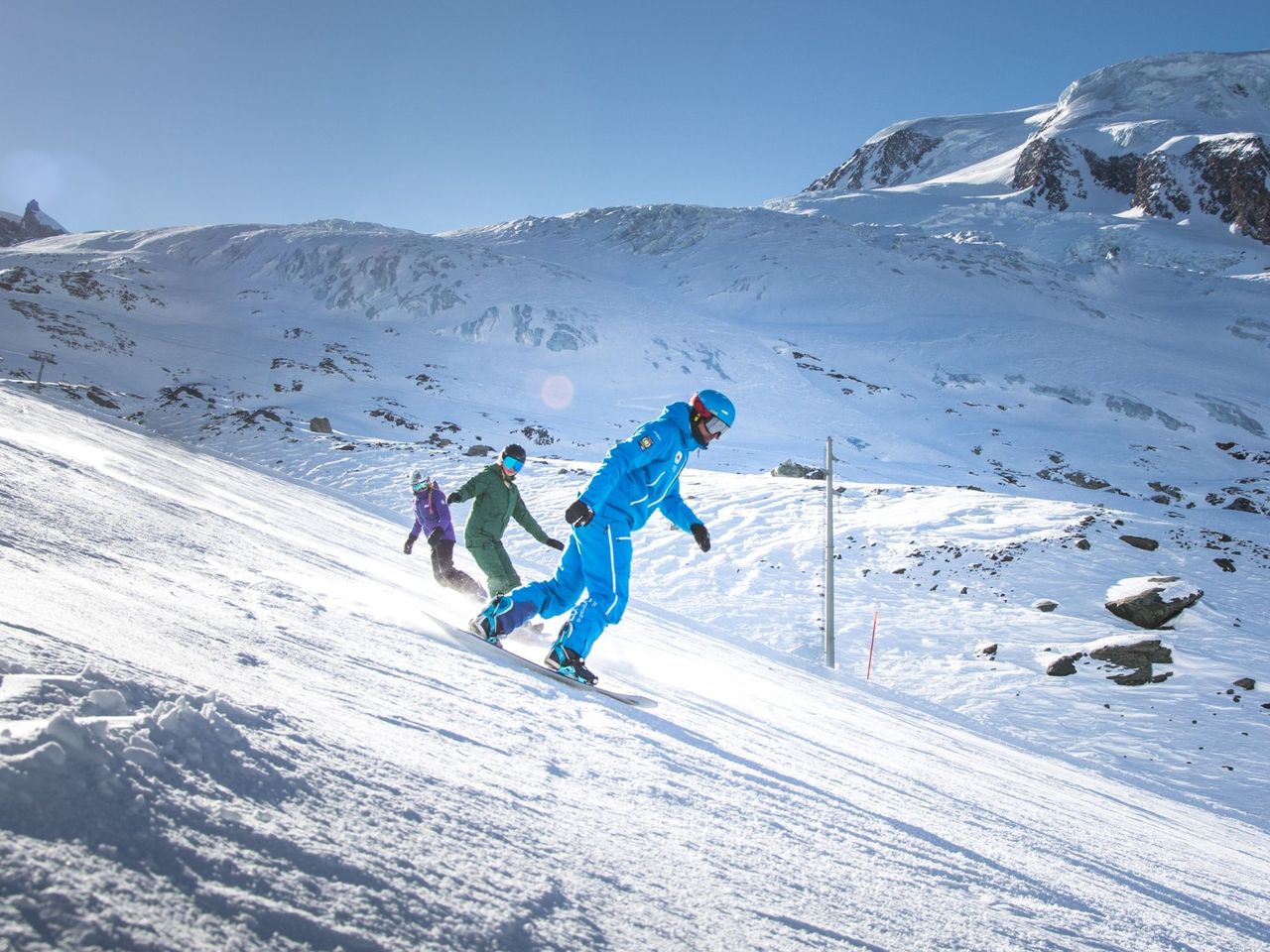 3 Tage privater Snowboard Unterricht in Saas-Fee