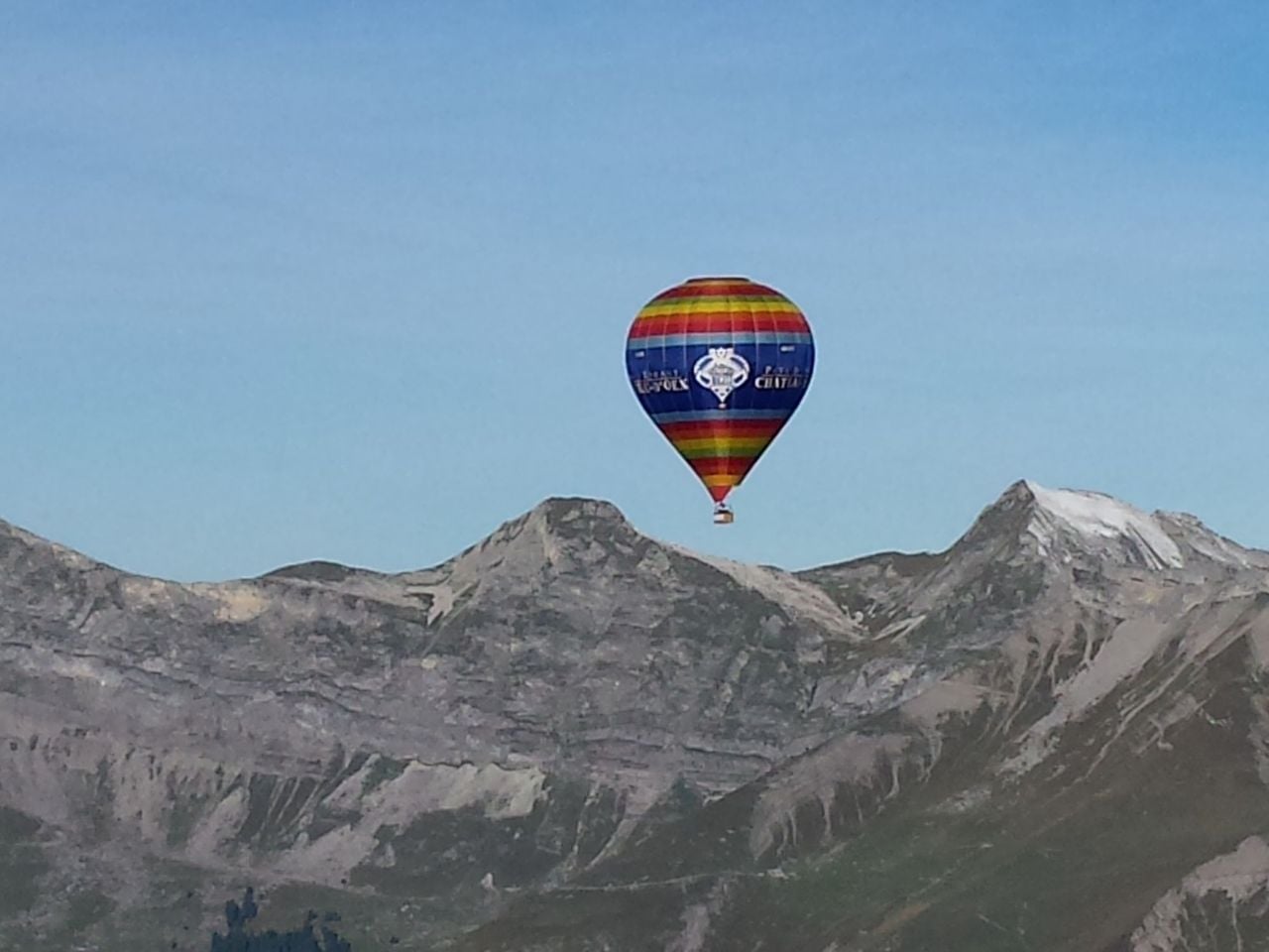 Ballon Bergflug ab Château-d'Oex
