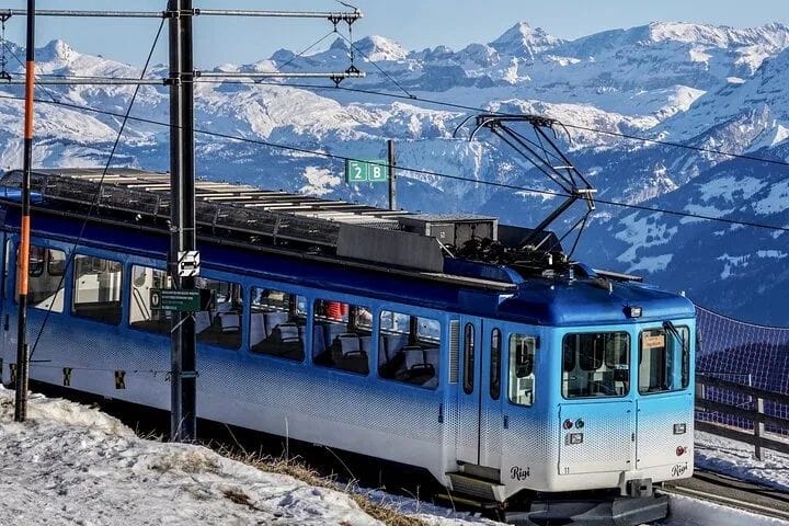 From Zurich: 3 mountains accessible by train, cable car, funicular, and boat