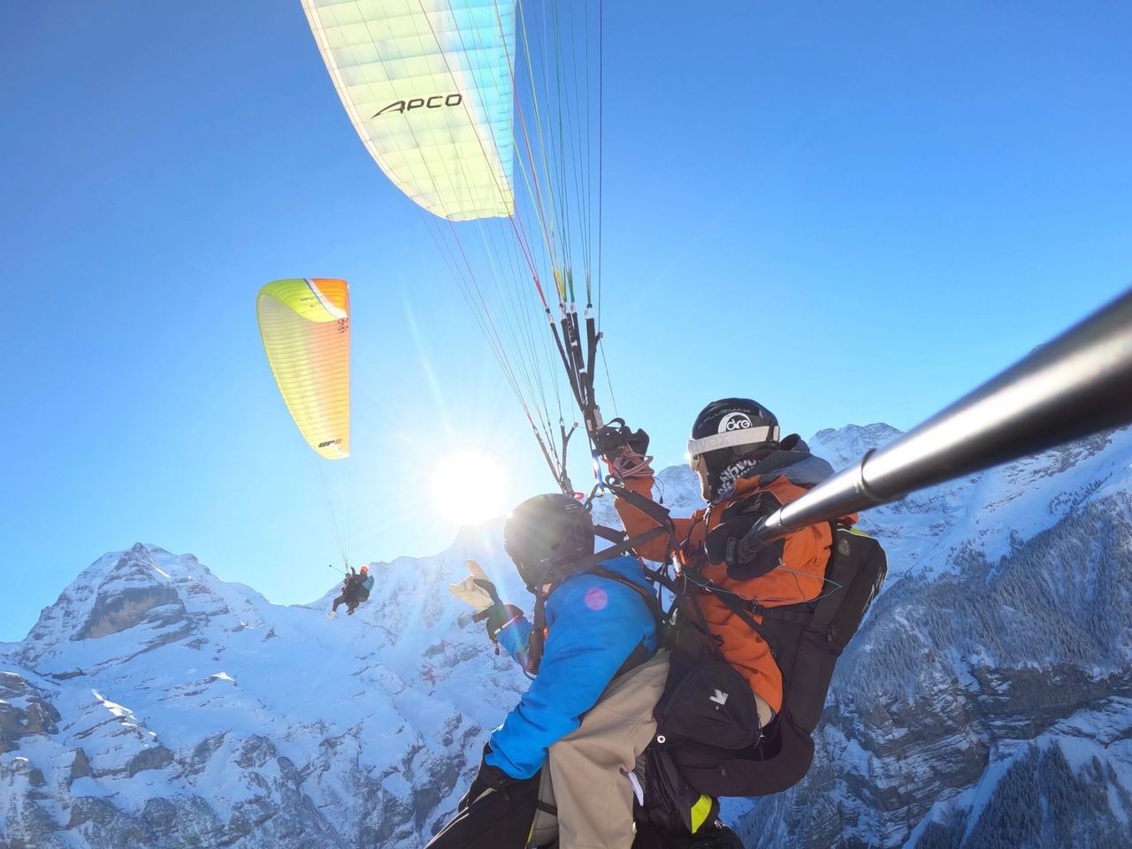Lauterbrunnental Gleitschirmfliegen ab Mürren