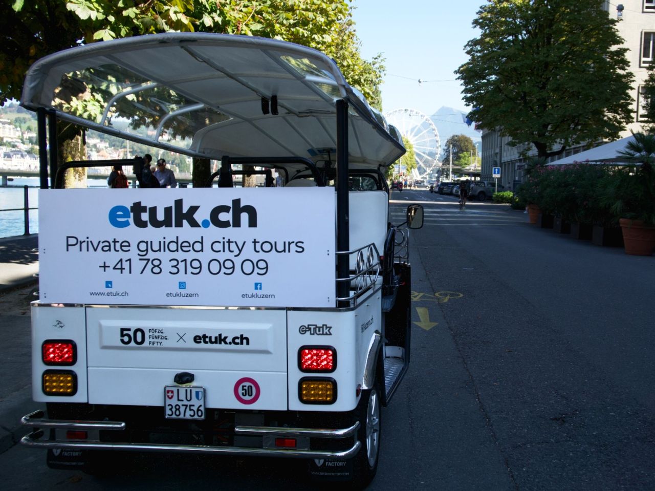 “Das Herz von Luzern” - Stadtrundfahrt mit dem Tuk Tuk in Luzern