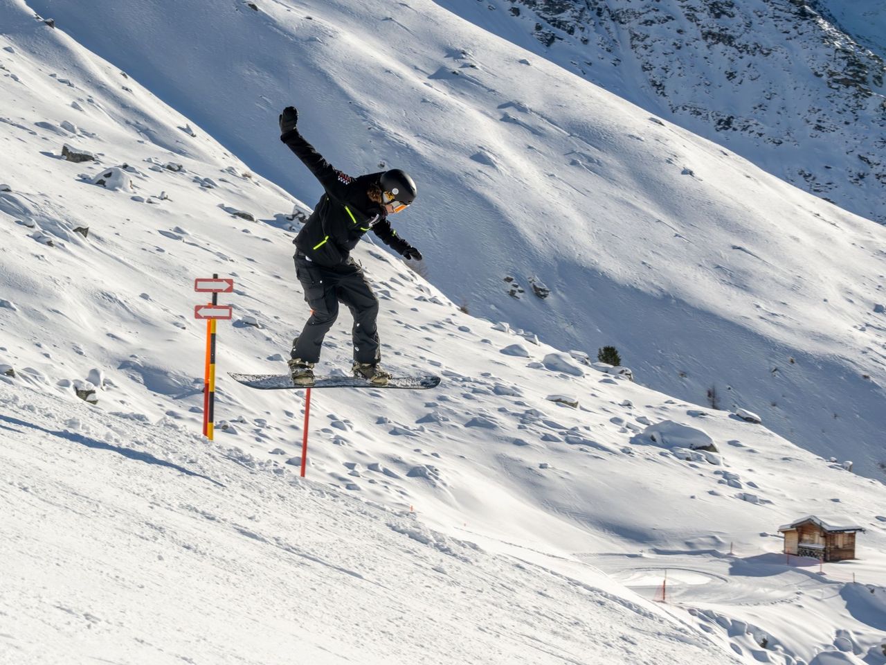 Skigebiet Hannigalp: Snowboardunterricht Privat in Grächen