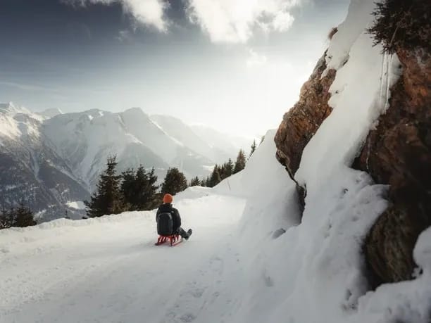 Fiescheralp–Lax Toboggan Pass with Sled Hire