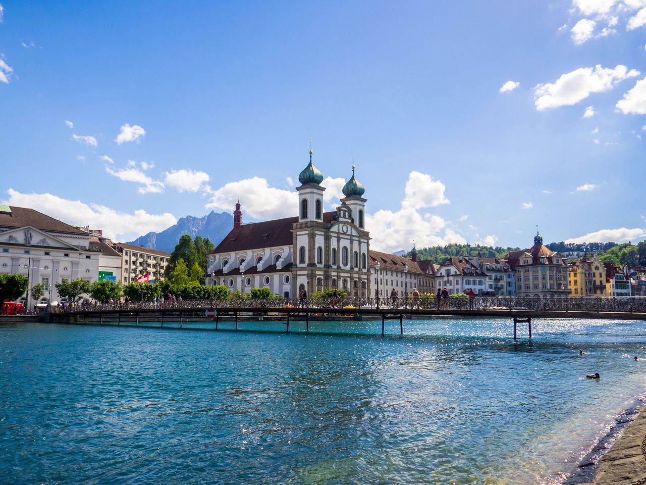 Jesuitenkirche Fluss Luzern