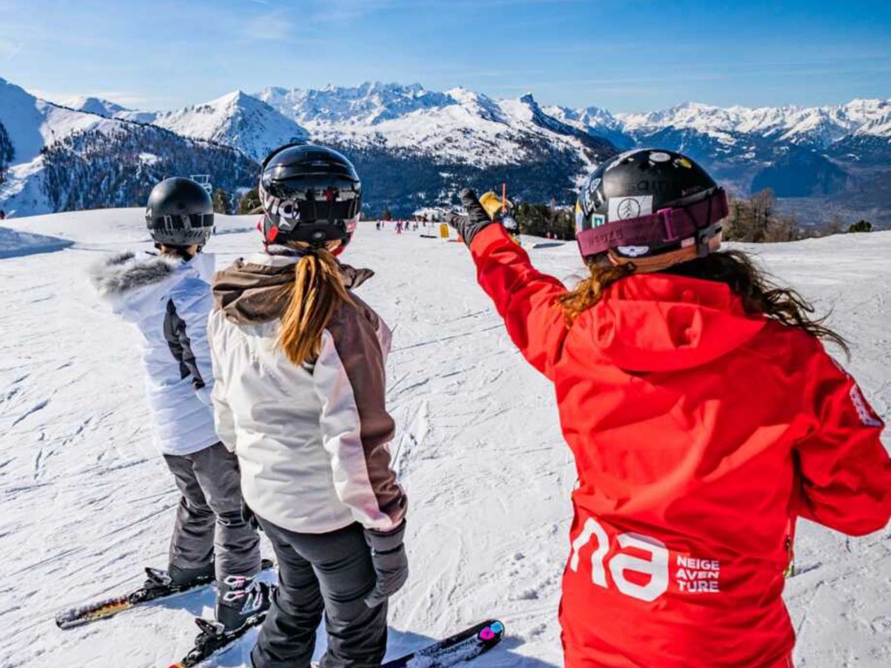 Private ski school for all age groups in Veysonnaz