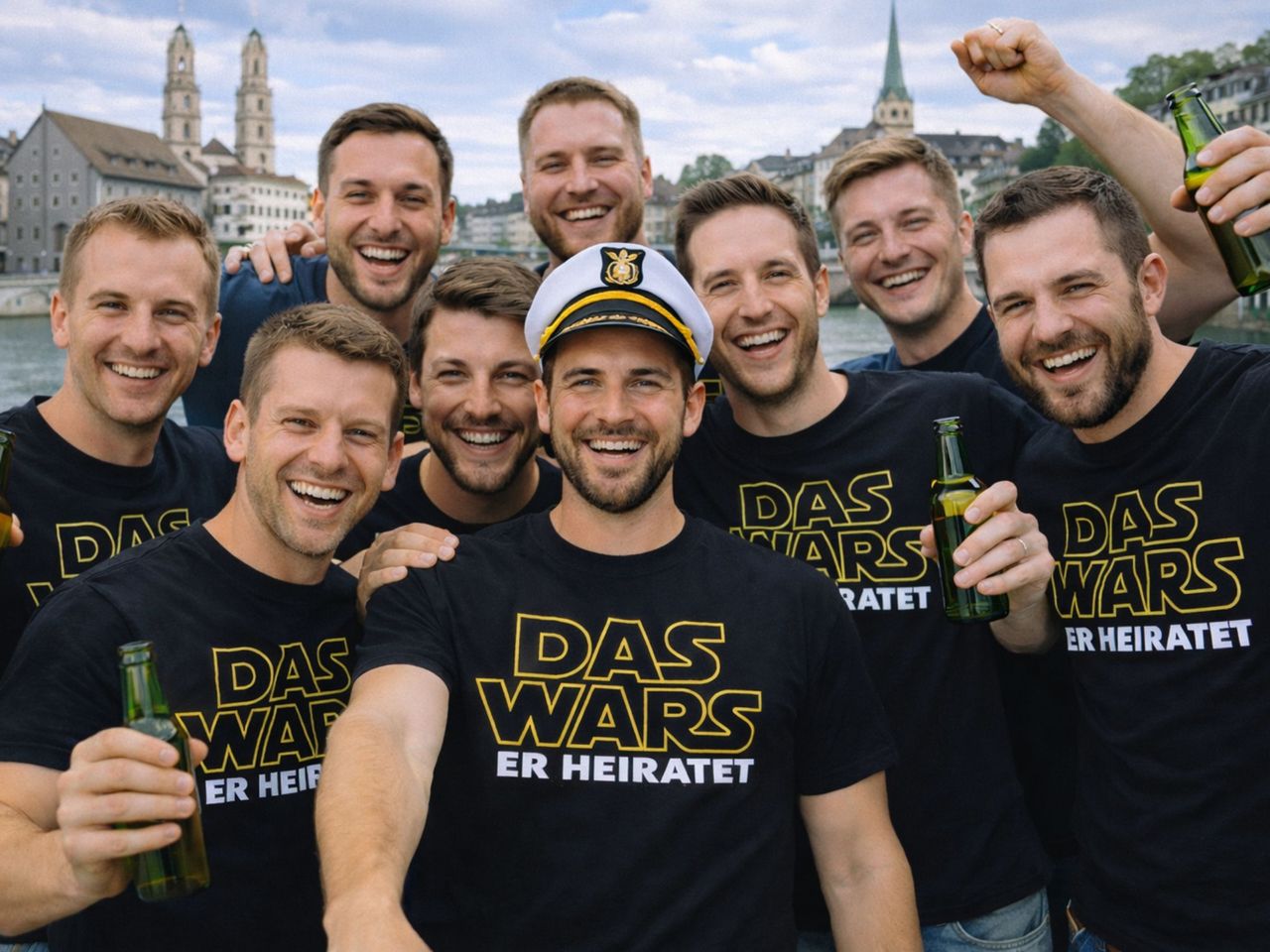 Polterchallenge "Hangover - Wolf Pack" across Zurich