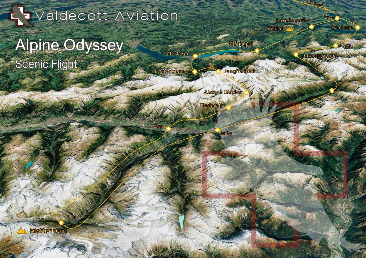 "Alpine Odyssey" 150 min Rundflug ab Birrfeld