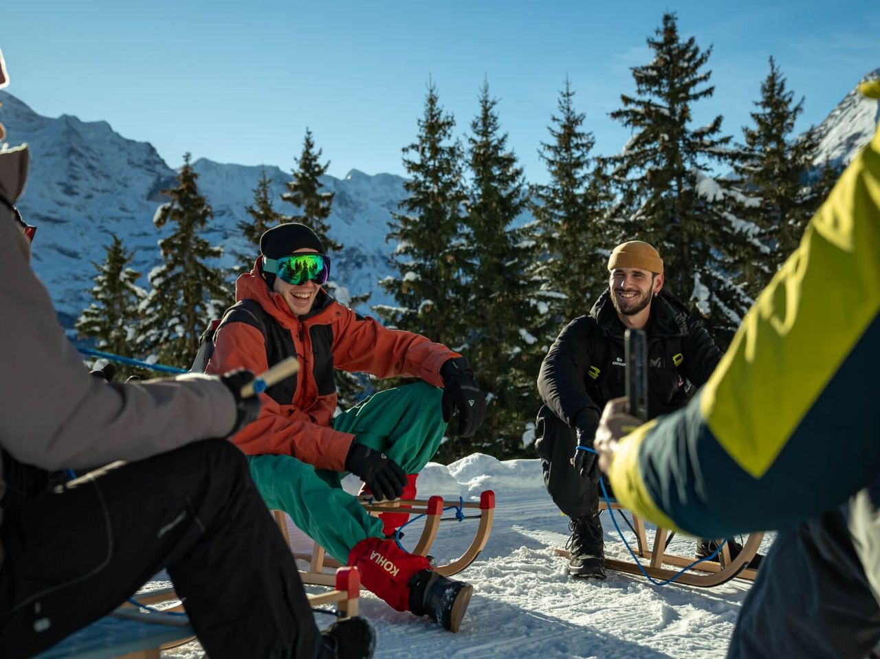 Schlitteln geführte Tour ab Interlaken