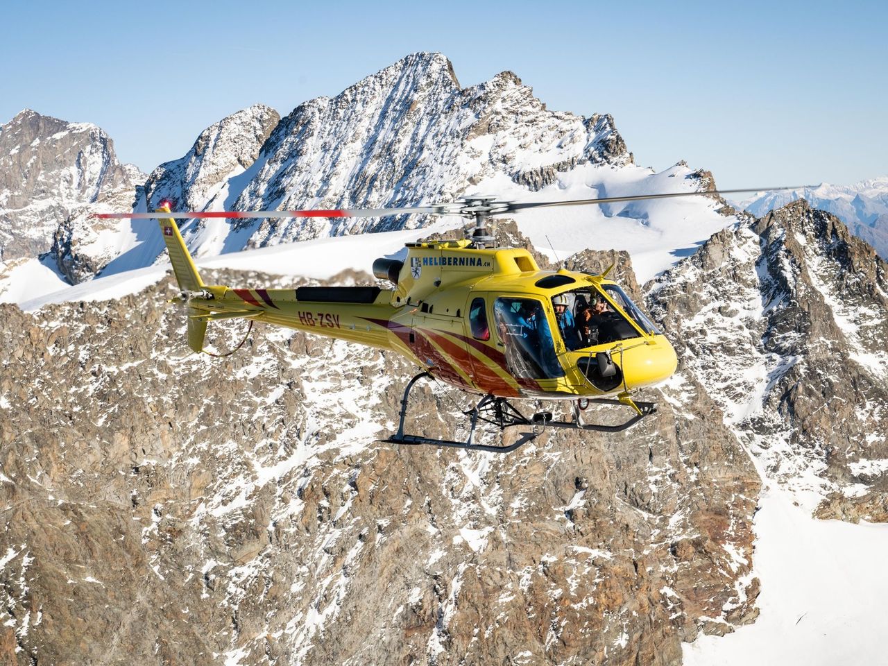 Bernina Bergell Rundflug ab Samedan