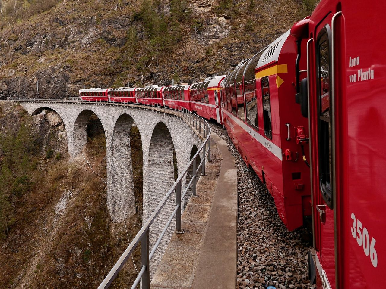Zugticket Strecke Bernina Route