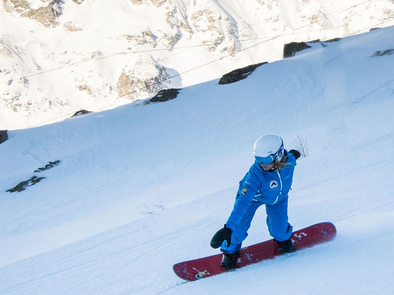5 Tage privater Snowboard Unterricht in Saas-Fee