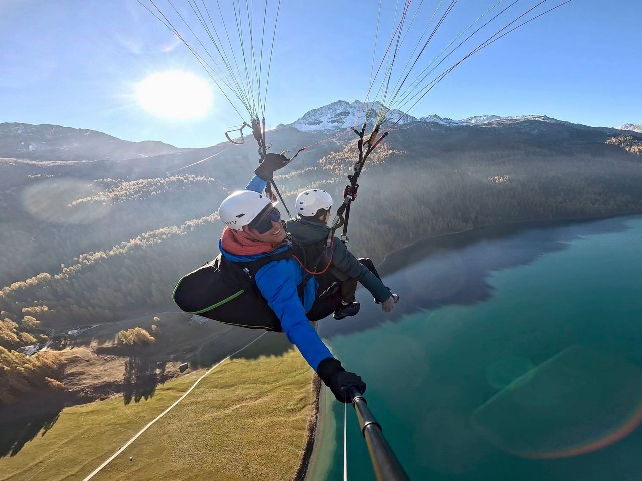 Paragliding privater Pilot halber Tag im Engadin
