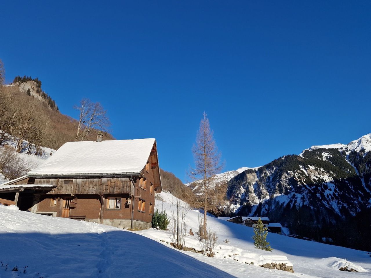 Winter nature adventure in the Weisstannental