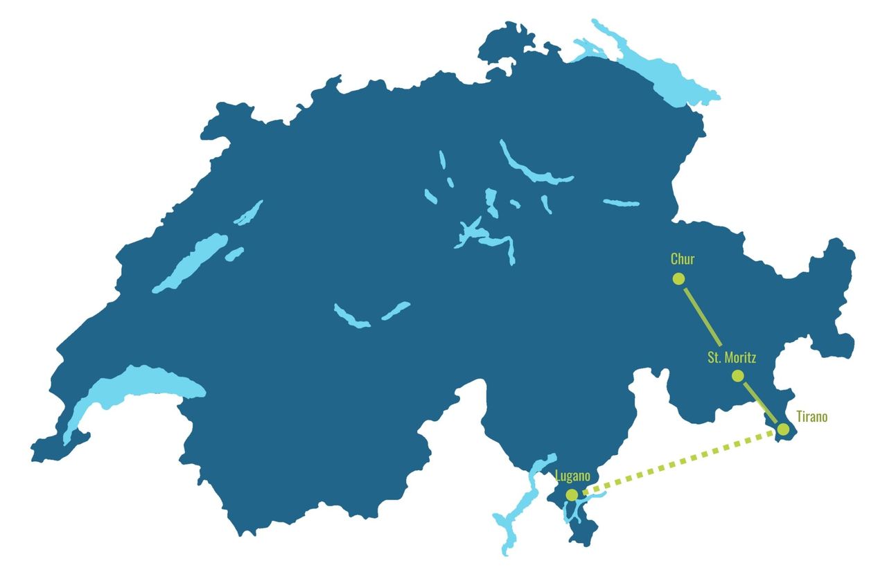 Die Centovalli Bahn zwischen Locarno und Domodossola