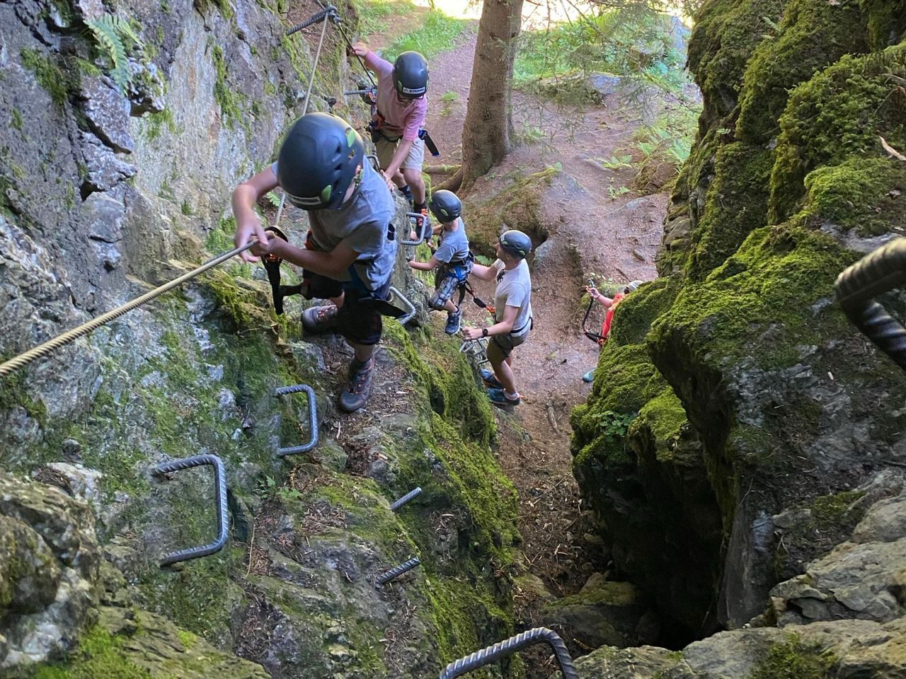 Kletterspass Grep Casti in Siat bei Ilanz