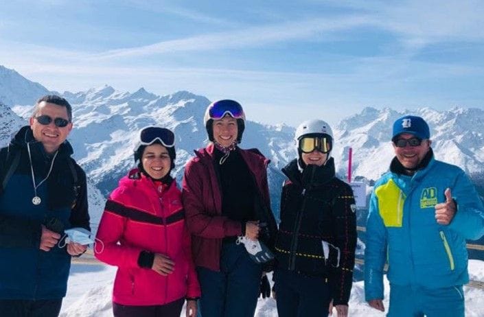 Skischule Gruppe für Erwachsene in Verbier