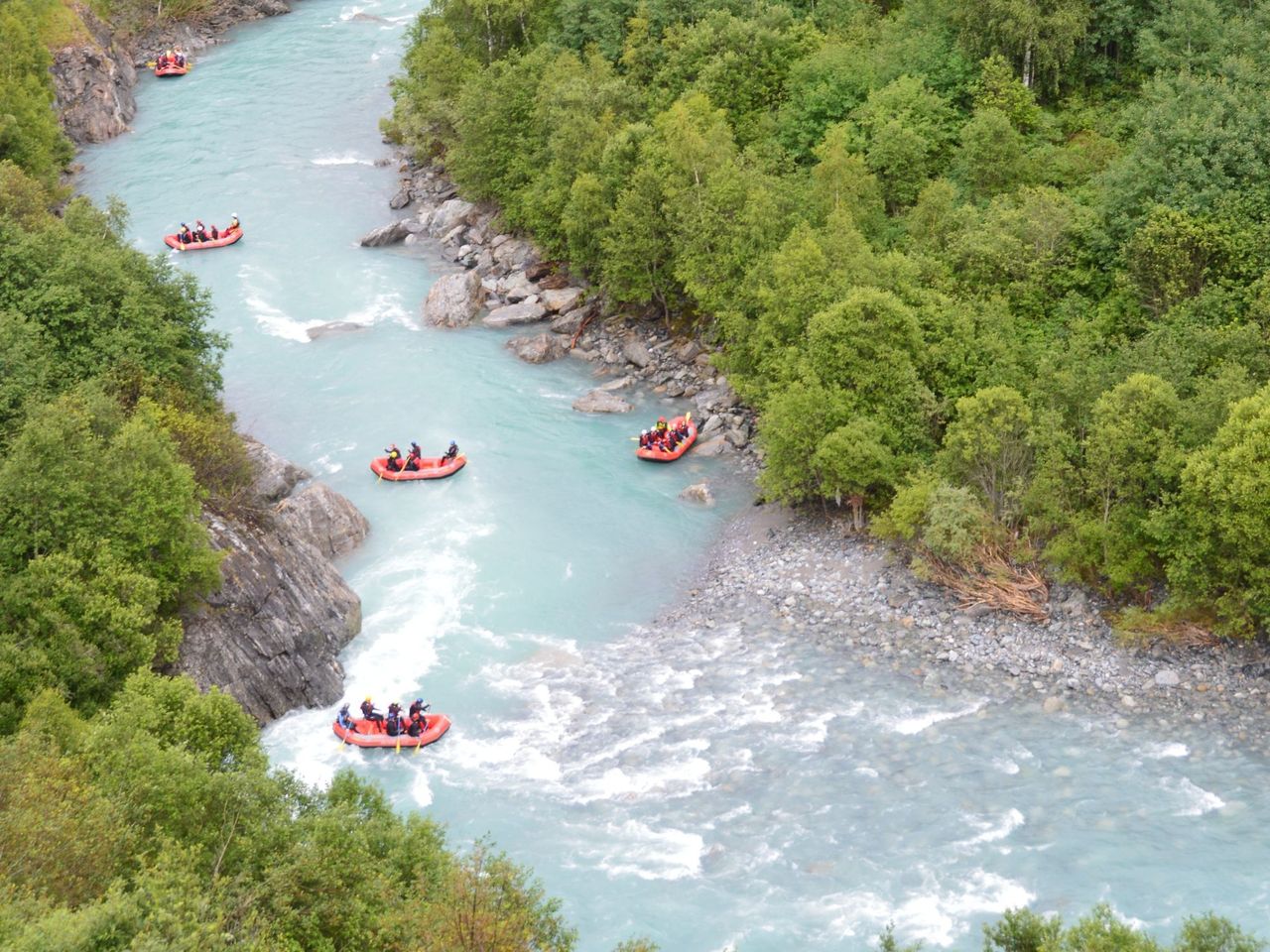 Rafting Scuolerschlucht auf dem Inn